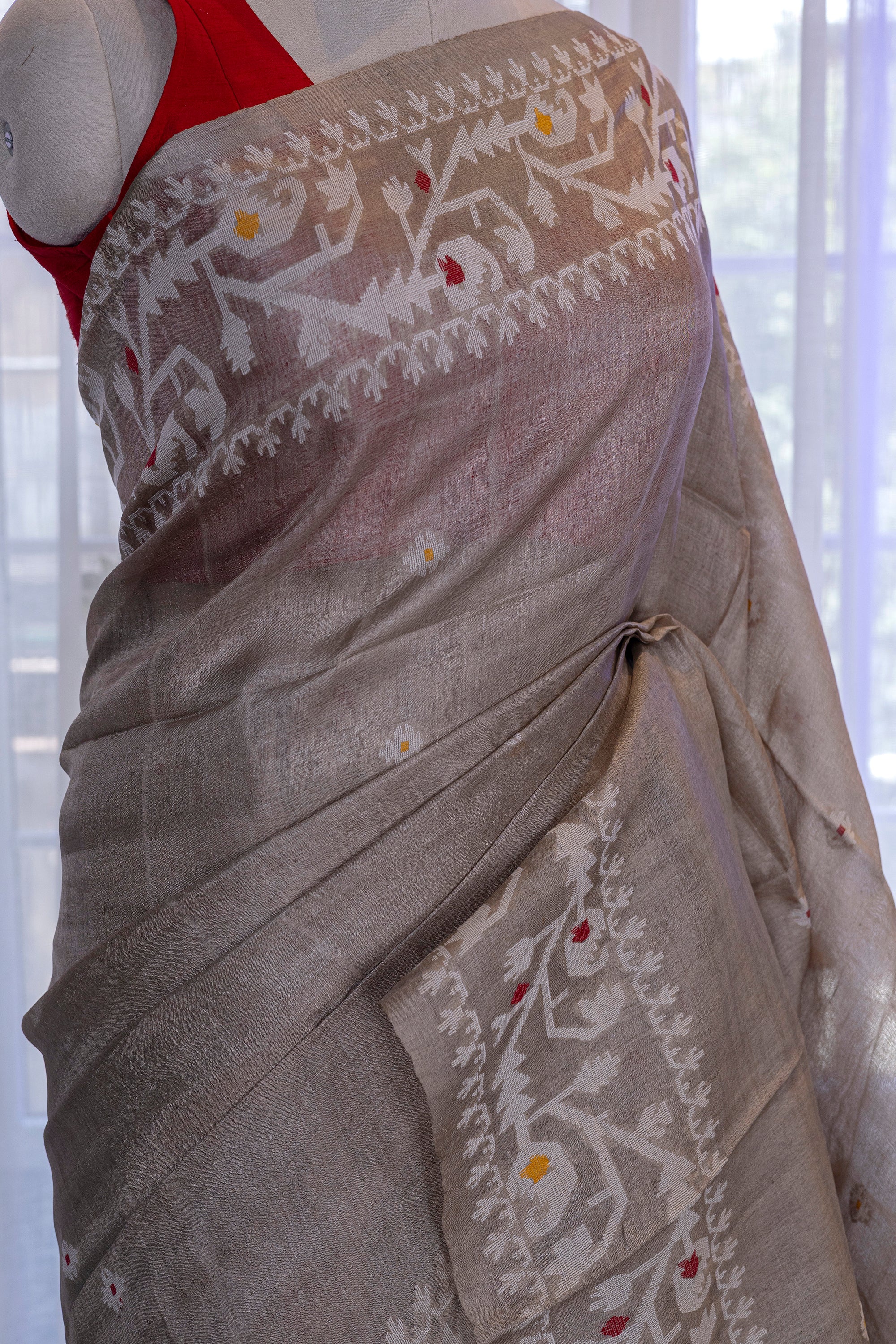 Tussar Jamdani